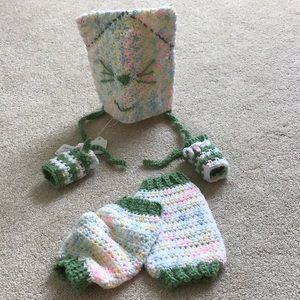 Cat Hat, Leg Warmers, Fingerless Mittens ON SALE
